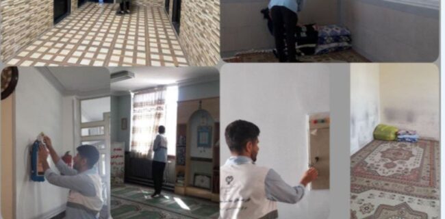 نظارت بهداشتی مدارس اسکان مسافران نوروزی پیرانشهر